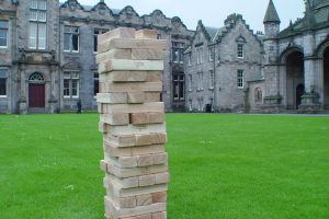 Giant Jenga game from Premier Disco