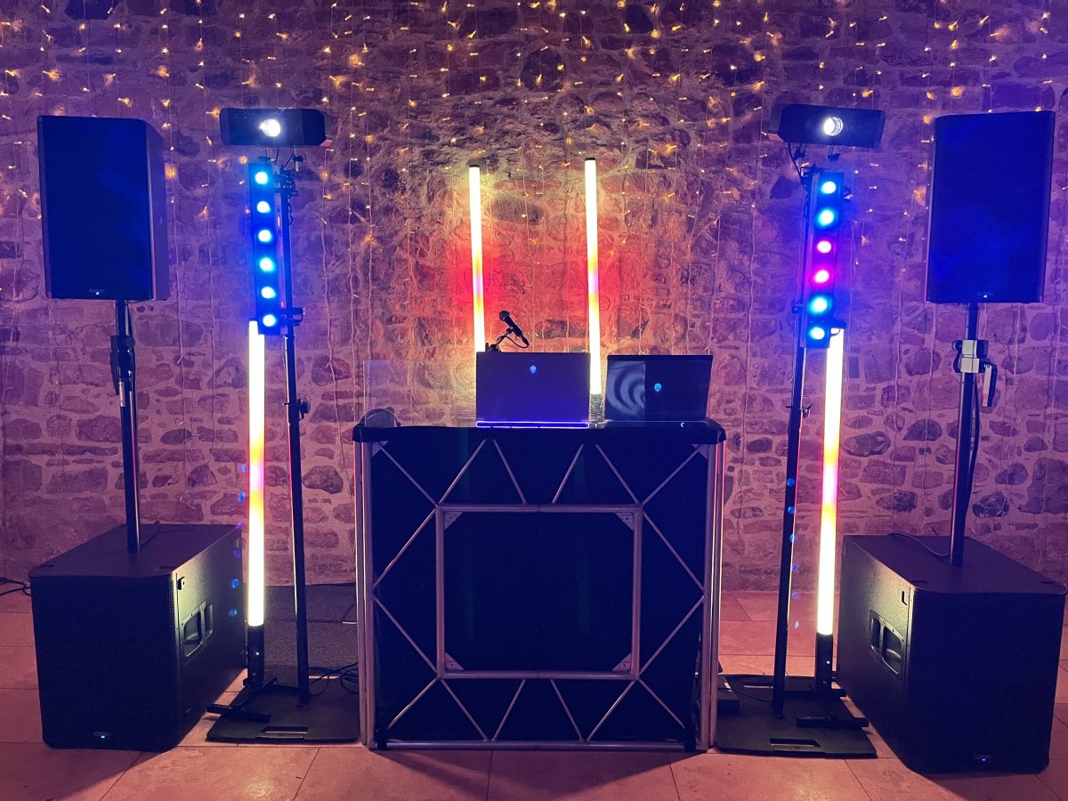 Premier Disco DJ setup at Colstoun House East Lothian