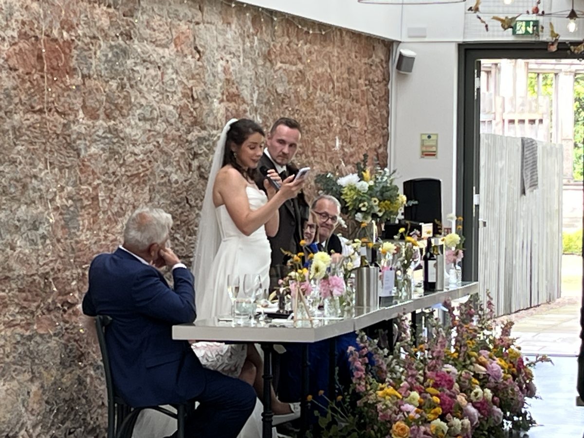 What makes a good wedding DJ — being ready on the microphone for speeches, not just playing music
