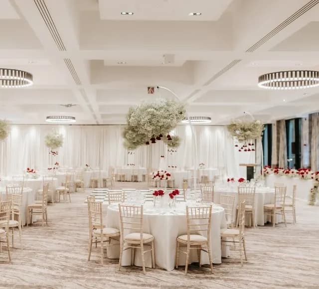 The Grand Loch Suite at Cameron House, set up for a formal event — the venue we cover as DJ at Cameron House