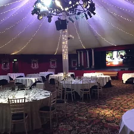 The Stables Ballroom at Prestonfield House, set up for a formal event — the venue we cover as DJ at Prestonfield House