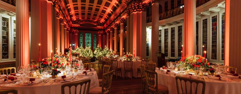 The event space inside the Signet Library, Edinburgh — the venue we cover as DJ at the Signet Library